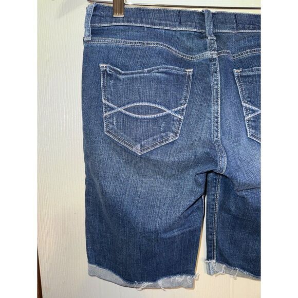 Abercrombie & Fitch Low-Rise Bermuda Jean Jorts Shorts Size 27 - Picture 6 of 8